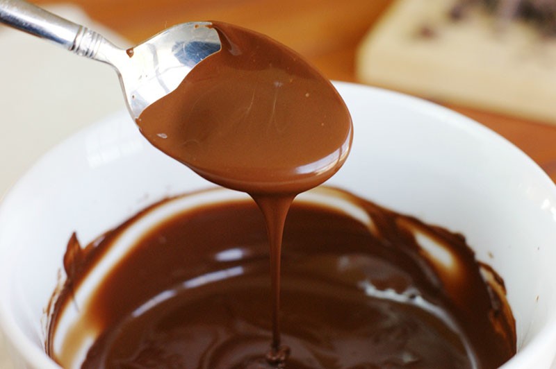 chocolate derretido