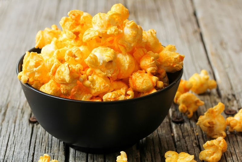 palomitas de maíz con queso