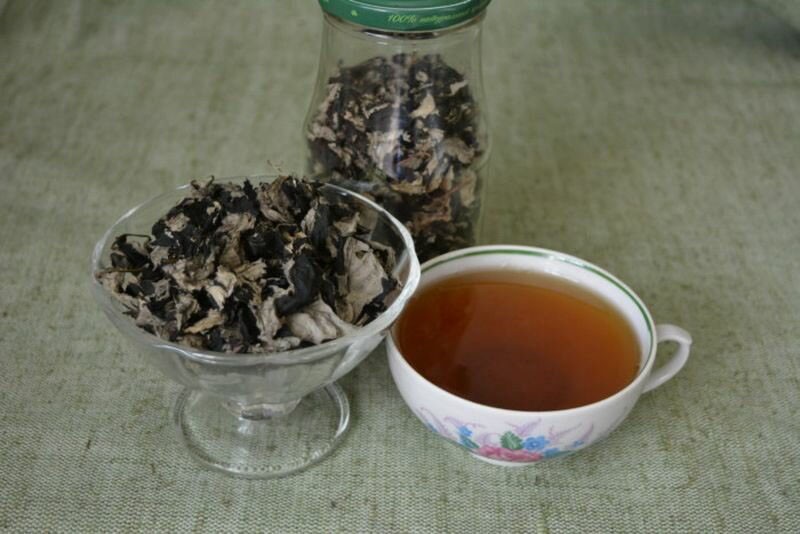 té de hojas de frambuesa saludable