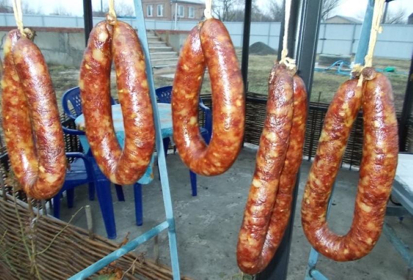 stockage de saucisses