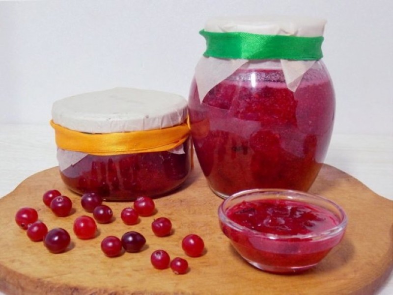 confiture de canneberge crue