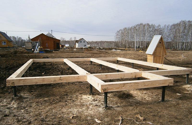 base de pila para una casa