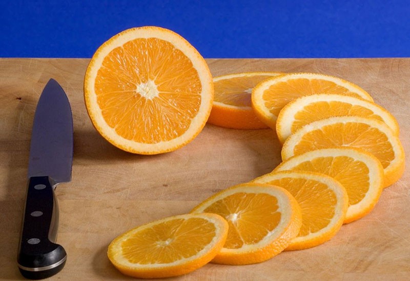 préparer une orange