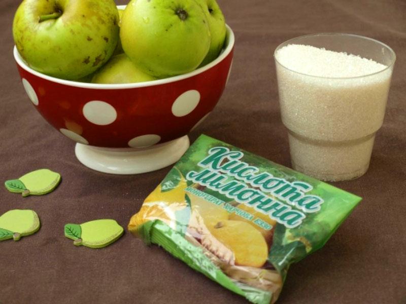 ingredientes para la compota