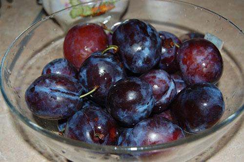 ciruelas lavadas