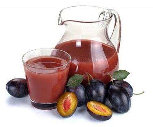 jugo recién exprimido de ciruelas