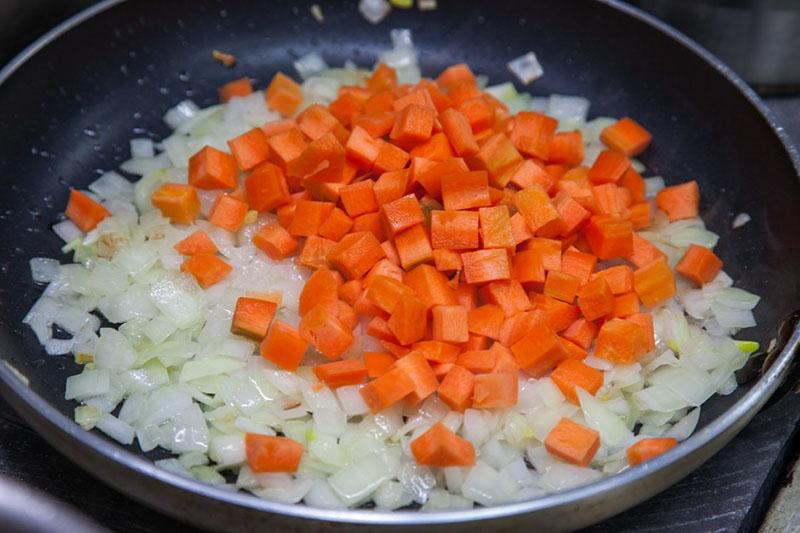 faire frire les légumes