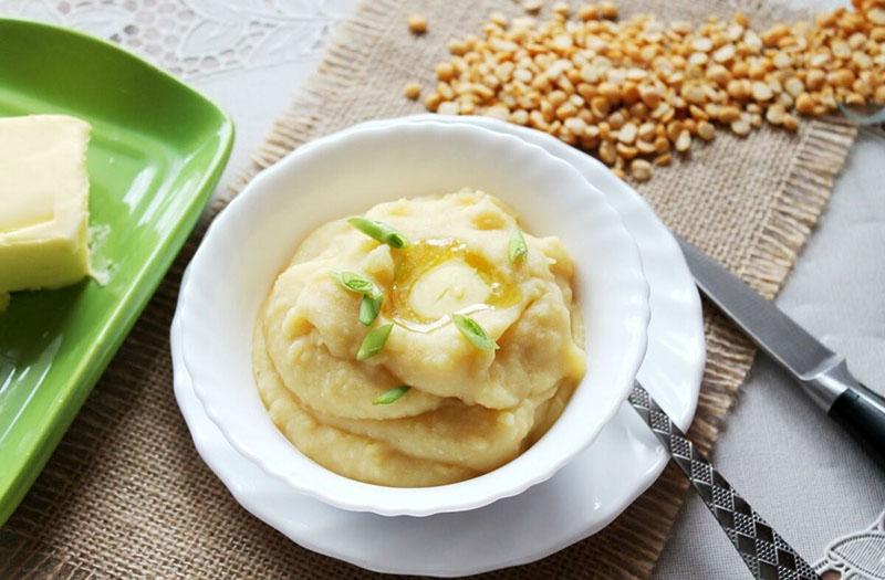 comment faire cuire la bouillie de purée de pois