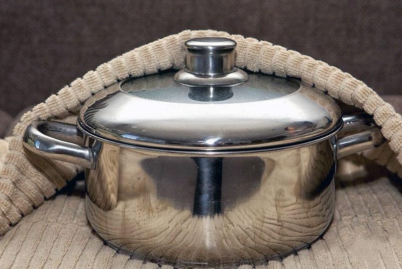 envolver una olla de avena