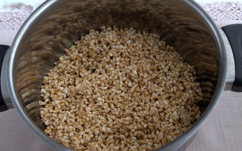 hervir cereal empapado