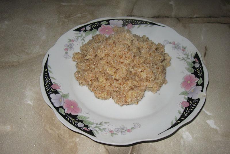 cómo cocinar papilla de trigo en agua
