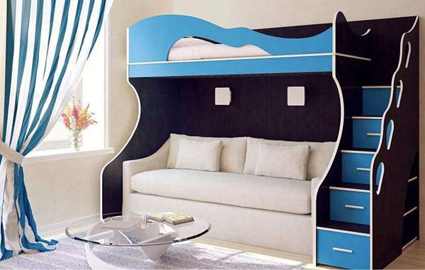 lit mezzanine avec canapé