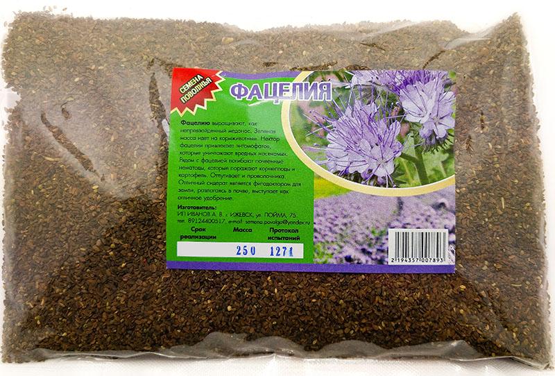 almacenamiento de semillas de phacelia