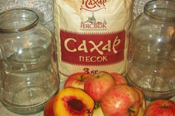 ingredientes para la compota