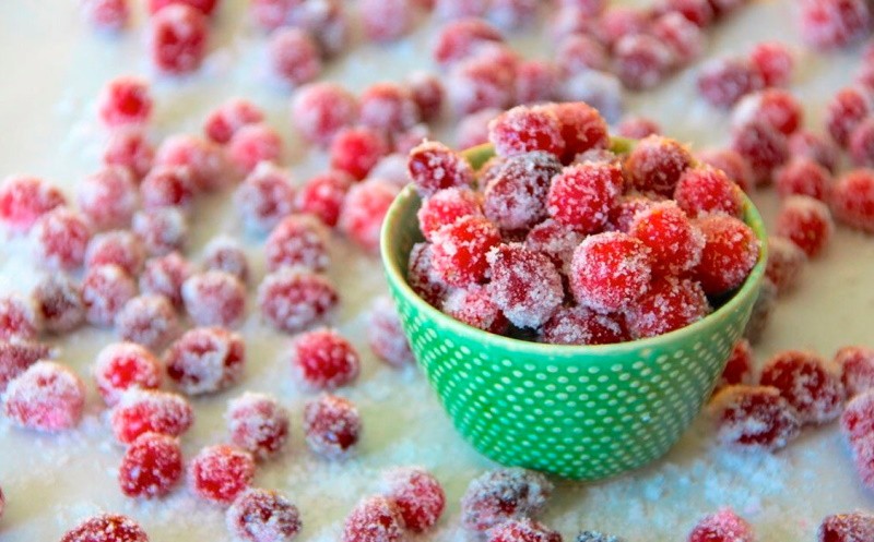 comment congeler des canneberges pour l'hiver avec du sucre