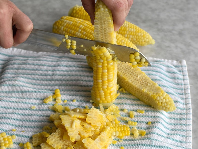 trancher les grains pour congeler