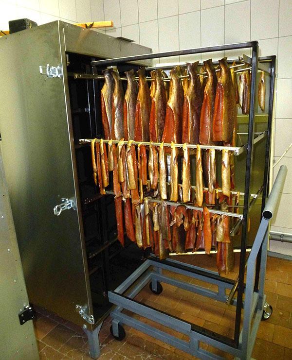 chambre de fumage de production