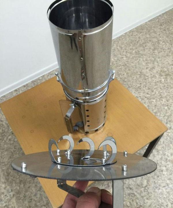 fumoir vertical en acier inoxydable