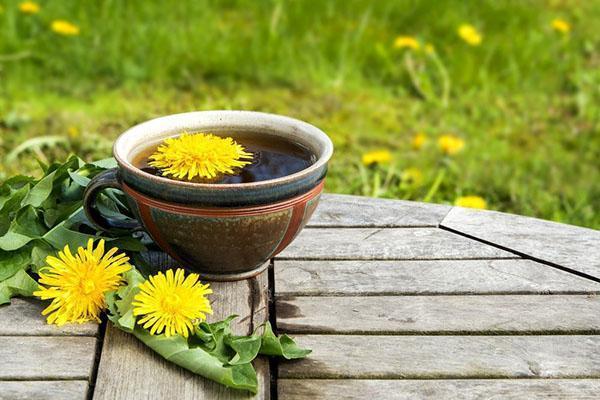té de diente de león