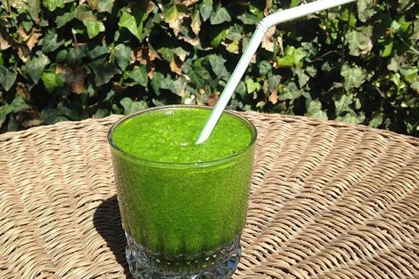 boisson à l'herbe de blé