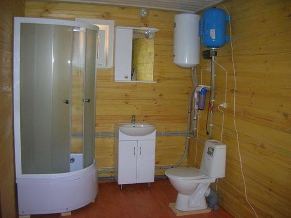 calentador de agua de almacenamiento para una casa de campo