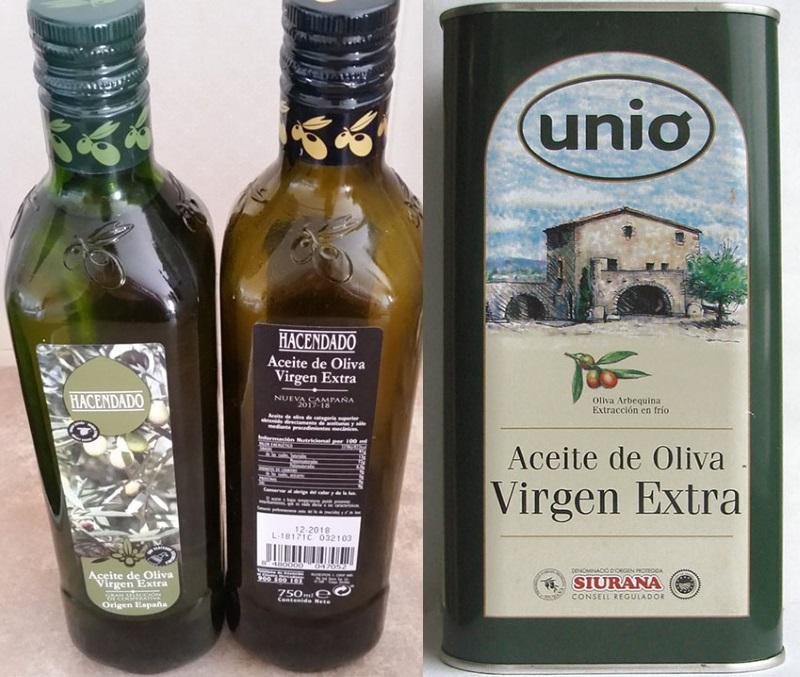 aceite para freír y ensaladas