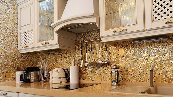 tablier de cuisine en mosaïque