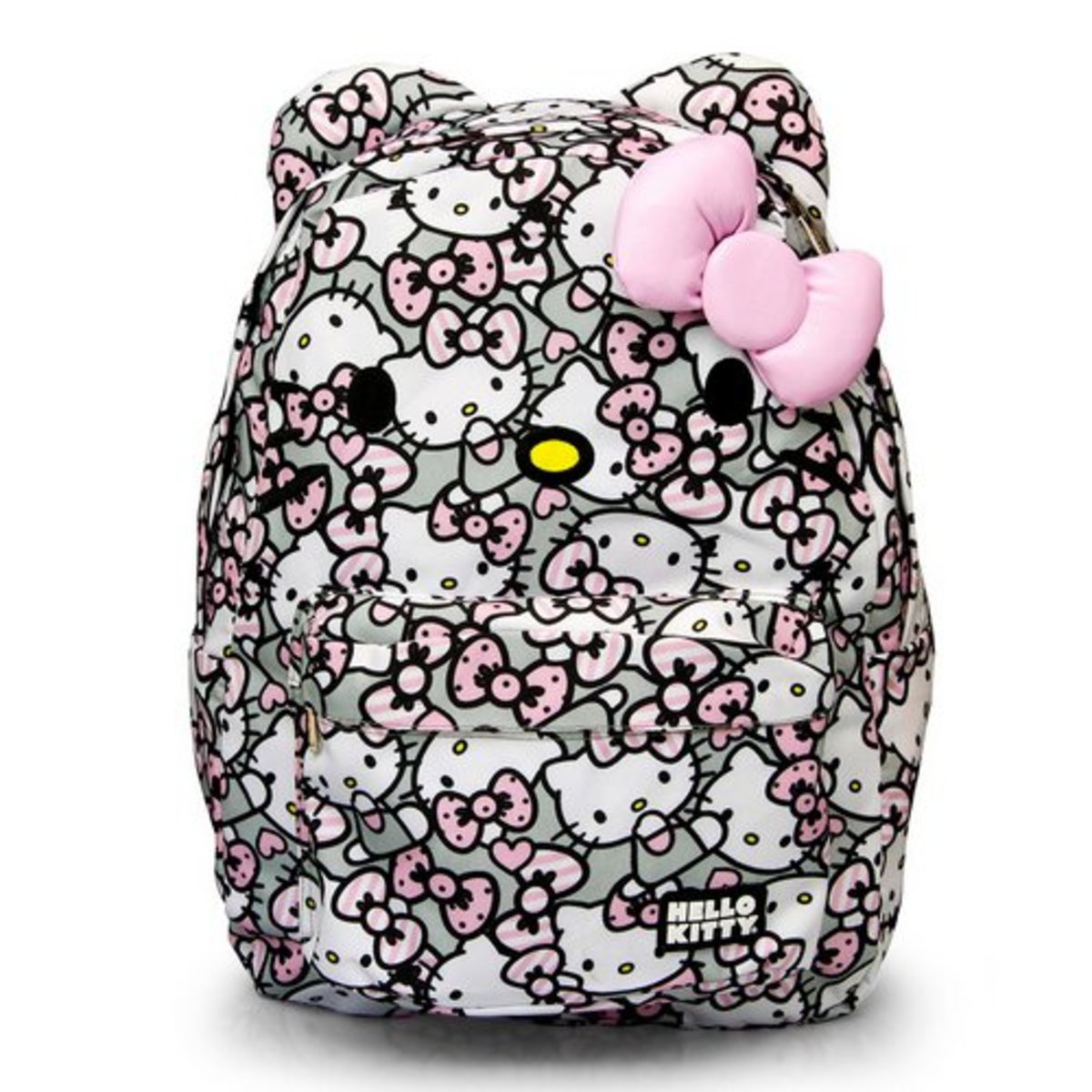 Hello Kitty Pink Grau Weiß All Over Rucksack von Loungefly