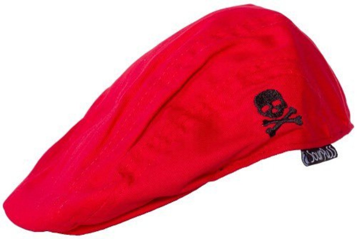Kid's Skull Red Jeff Cap von Sourpuss Clothing