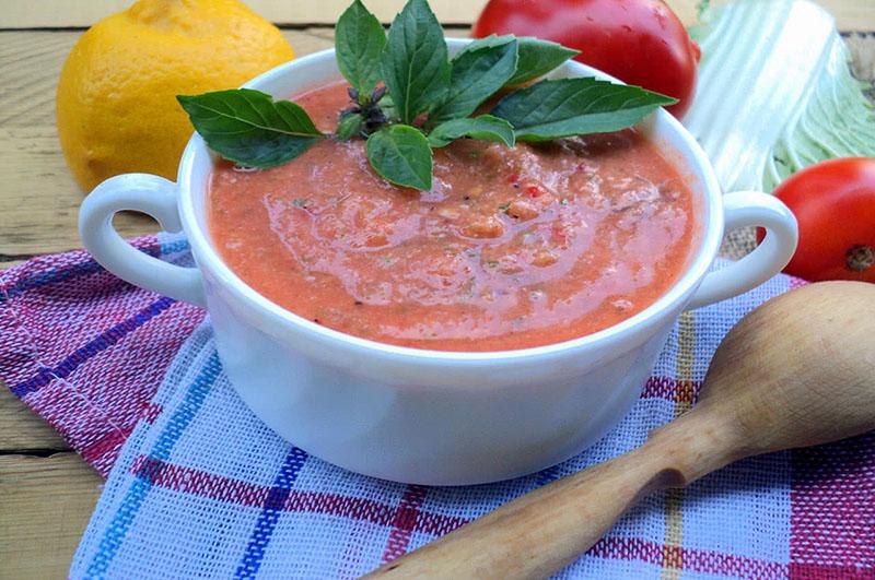 recette classique de gaspacho aux légumes