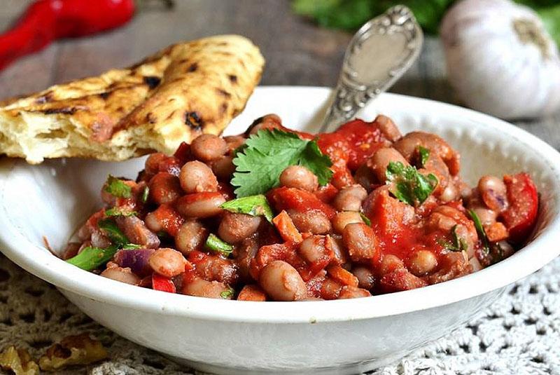 receta clásica de lobio de frijoles rojos para la dieta