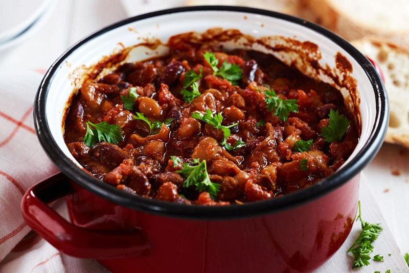 lobio de haricots rouges pour l'hiver