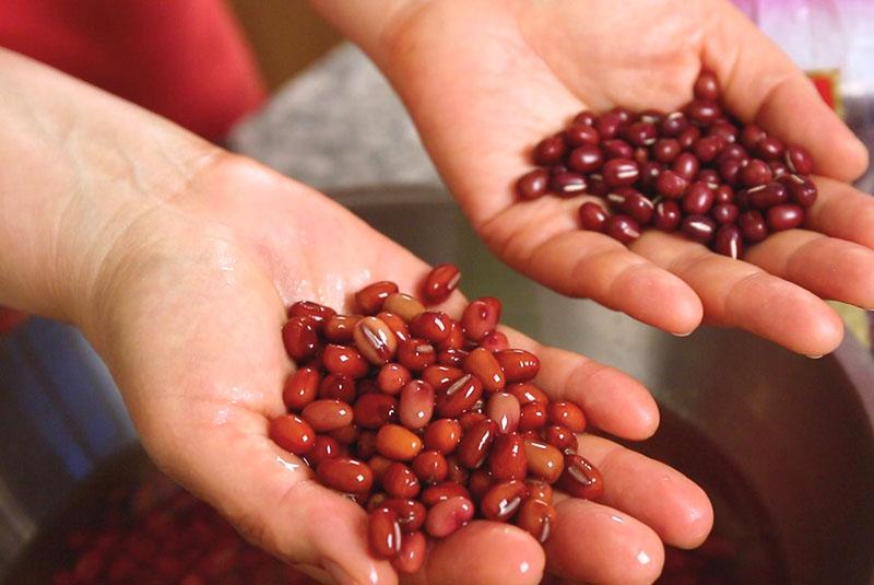 remojar los frijoles en agua fría