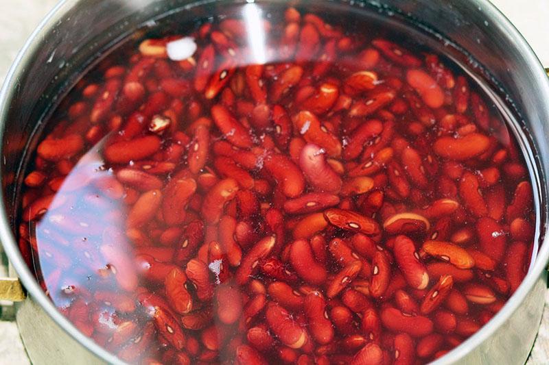 faire bouillir des haricots