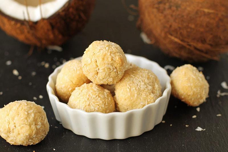 galletas de coco y fresa