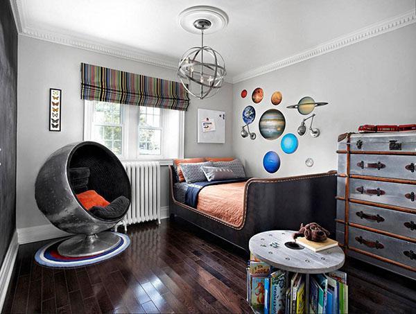 habitación infantil del futuro astronauta.