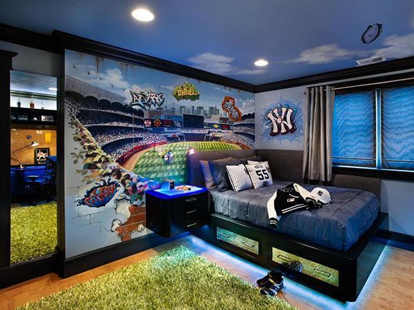 chambre de footballeur