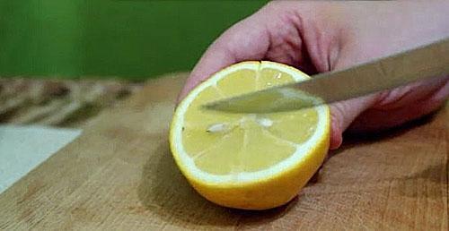 citron coupé en compote