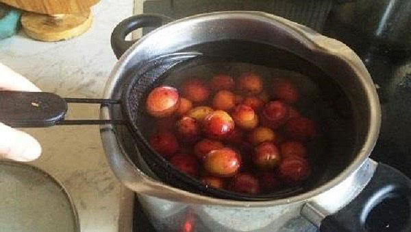 preparación de ciruelas