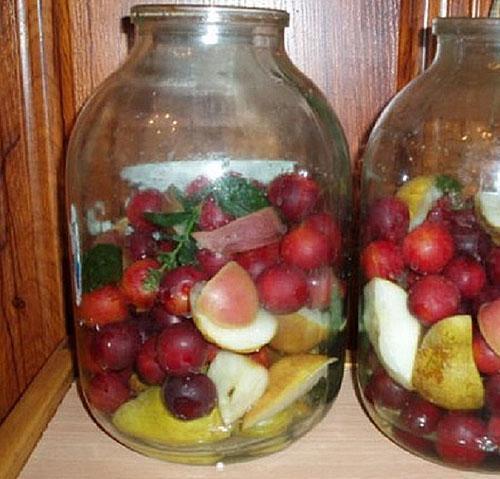 fruits en bocal