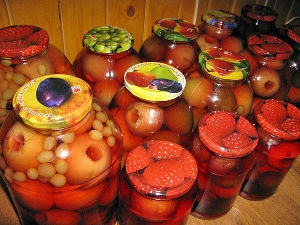 conservation de la compote