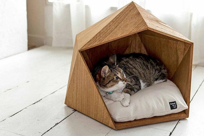 Casa de gato de bricolaje