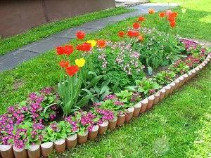 conception de parterre de fleurs