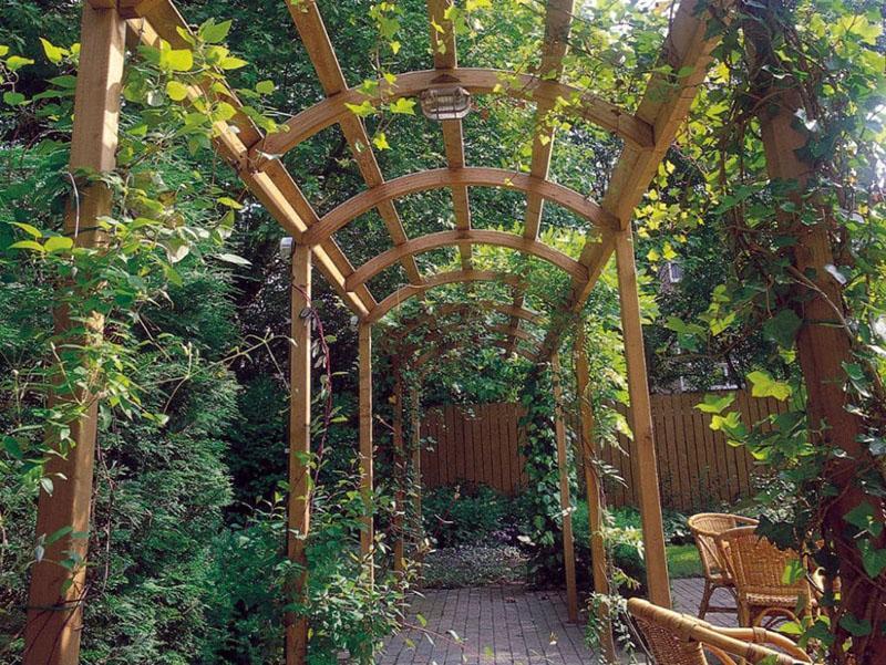 pérgola para uvas