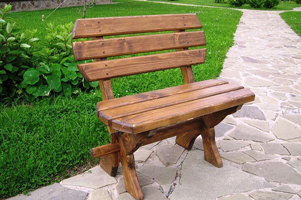 banc de jardin avec dossier