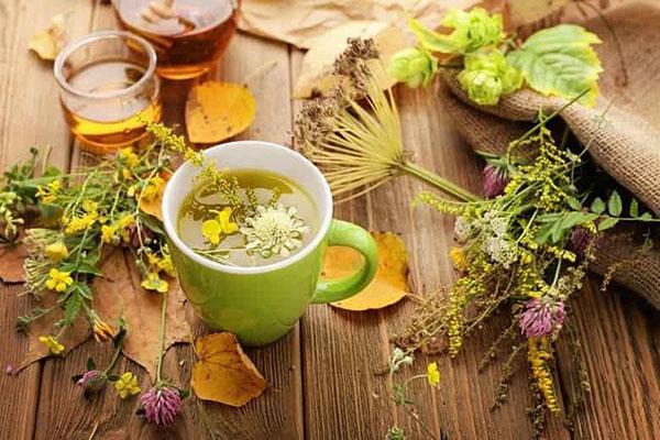preparación de té medicinal