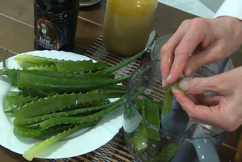 jugo de aloe en casa