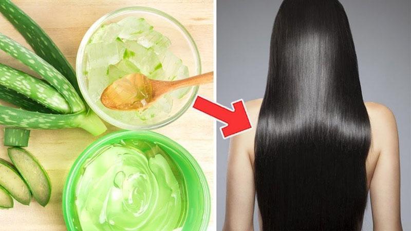 hermoso cabello con aloe