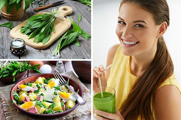 ajo silvestre para el cuerpo de una mujer