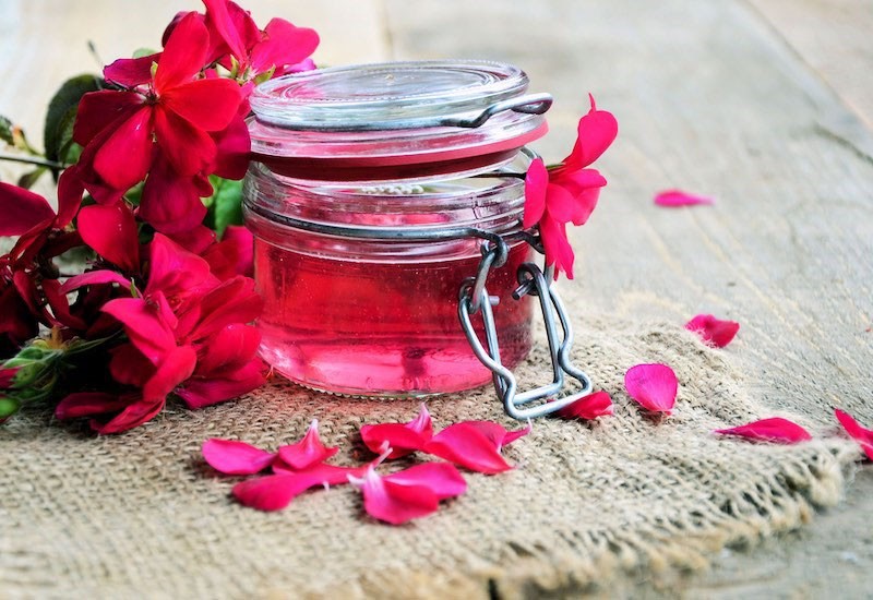 infusión de geranio rojo sangre